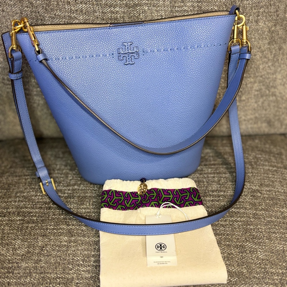 🌟Tory Burch🌟 Bluewood McGraw Bucket Bag - Picture 3 of 11
